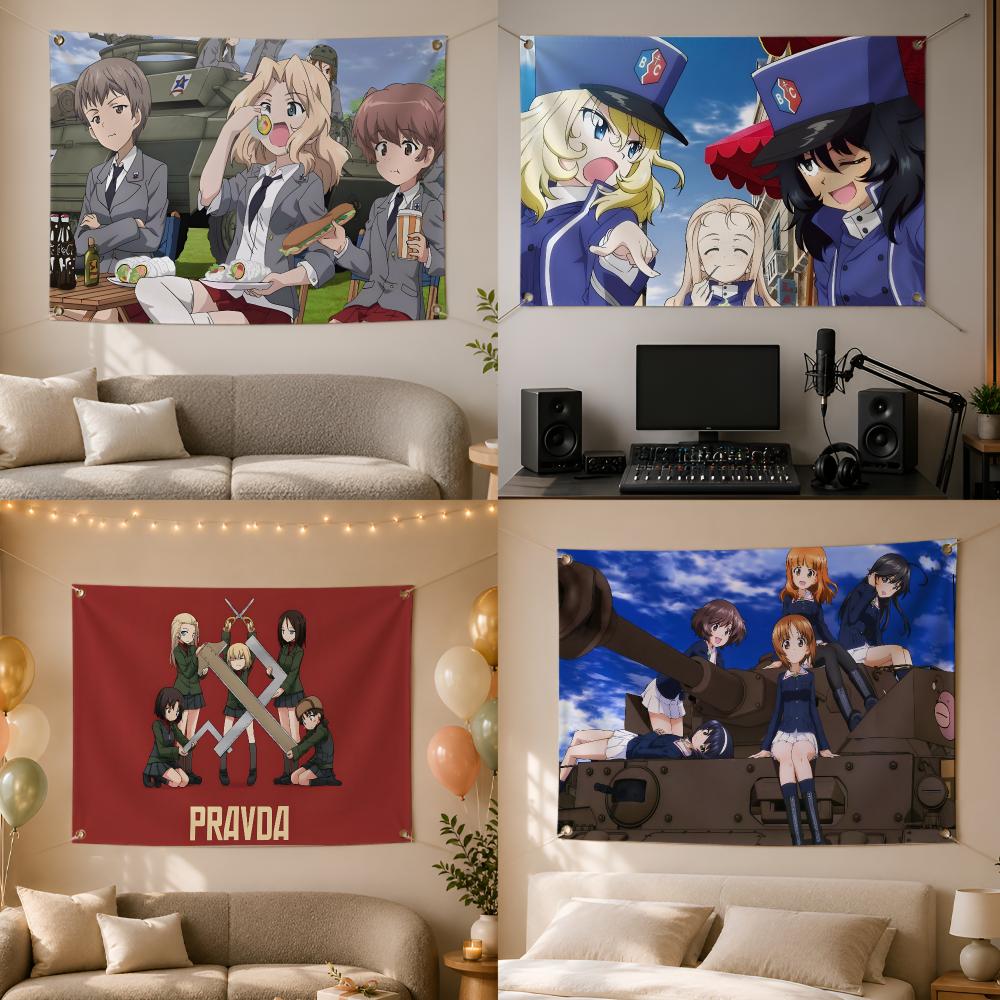 Outdoor Und Camping - Military Anime Girls Und Panzer Flags