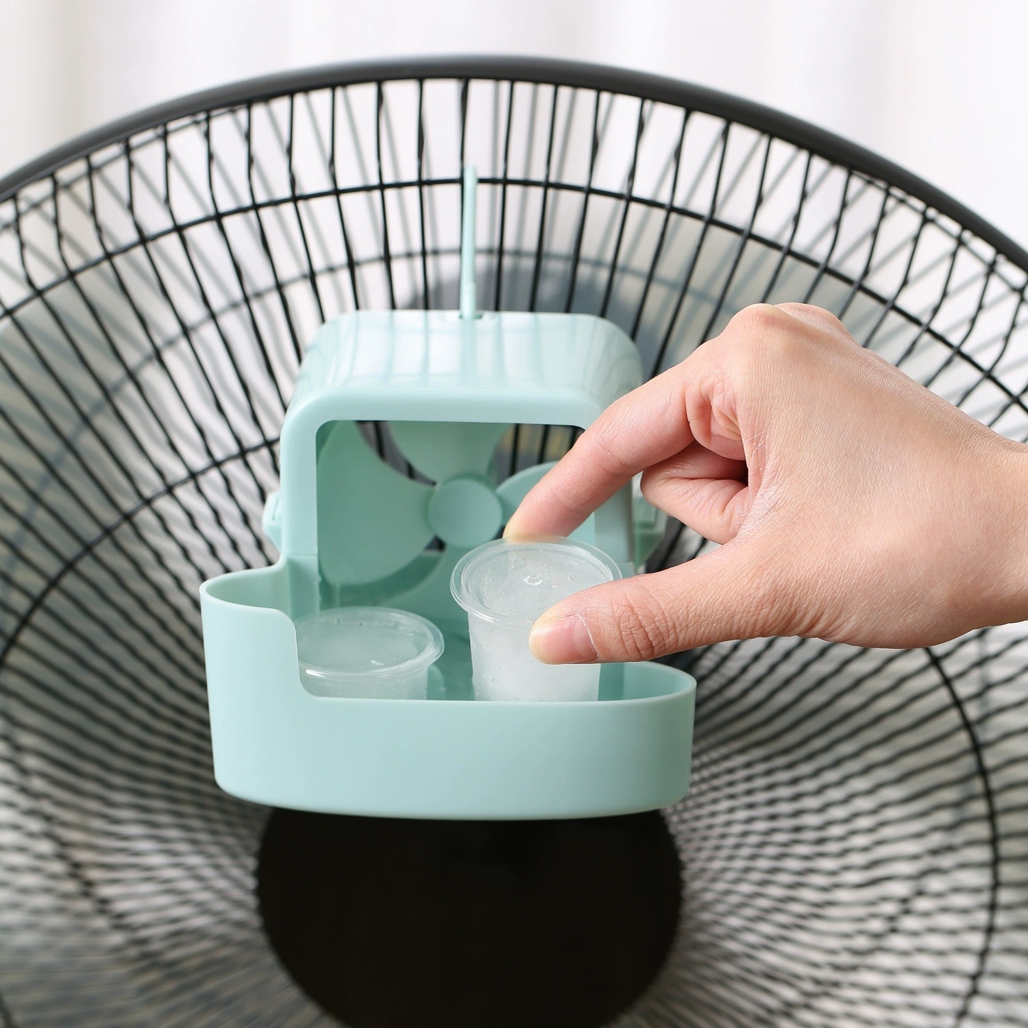 Outdoor Camping Air Conditioner - Clip-On Ice Cooling Fan, Portable Air