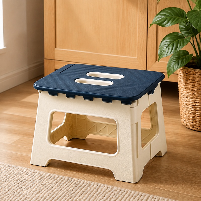 Outdoor Activities In Camping - Portable Foldable Camping Stool with Handle,