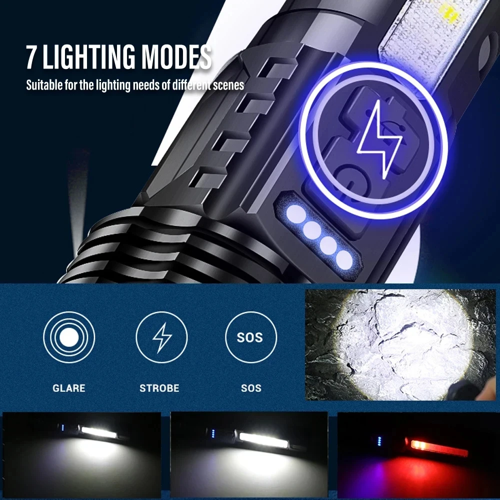 Powerful LED Flashlight Rechar - Outdoor Camping And Fishing review and price