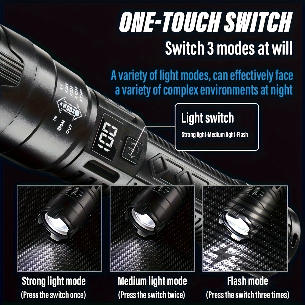 High Strong Power Led Flashlig - Outdoor Camping And Fishing review and price