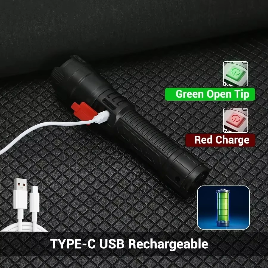High Strong Power Led Flashlig - Outdoor Camping And Fishing review and price