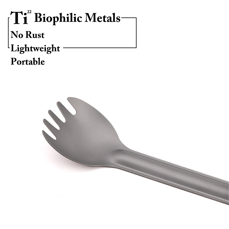 TiTo Titanium Spork Spoon Long - Outdoor Camping Dining Set review and price