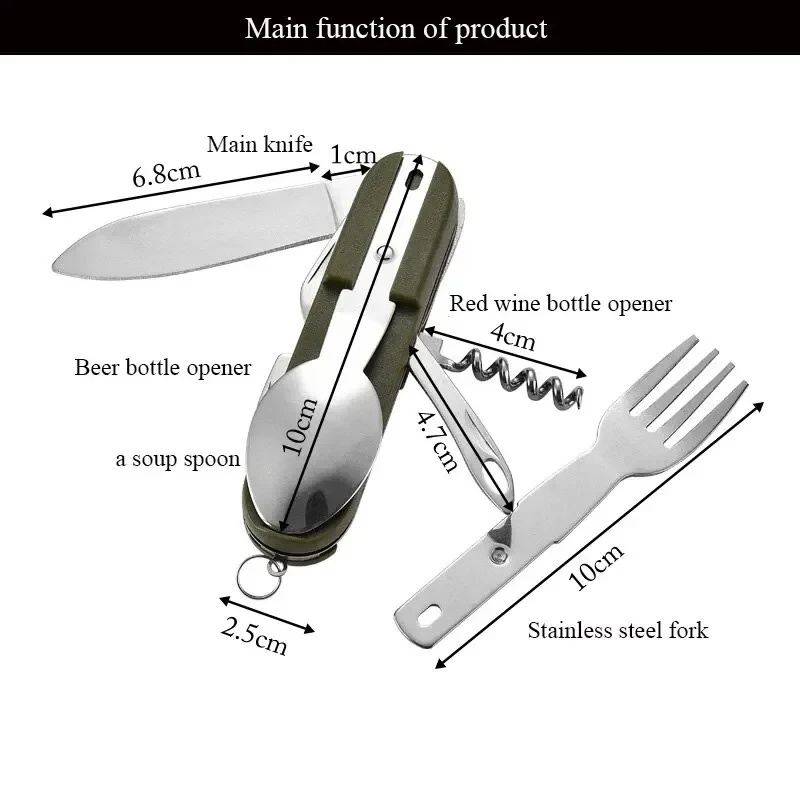 Stainless Steel 7 in 1 Camping - Outdoor Camping Dining Set review and price