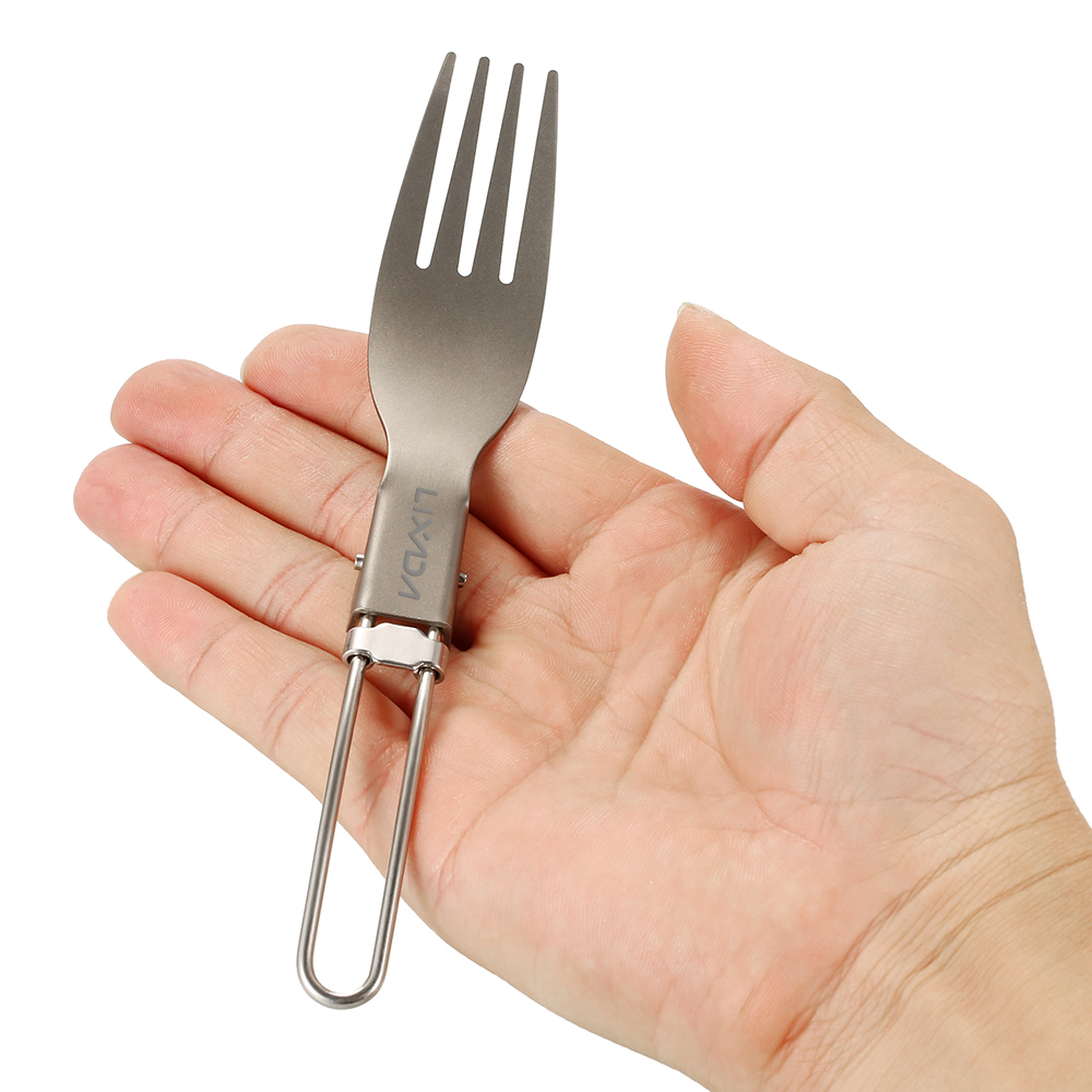 Lixada Titanium Folding Fork U - Outdoor Camping Dining Set review and price