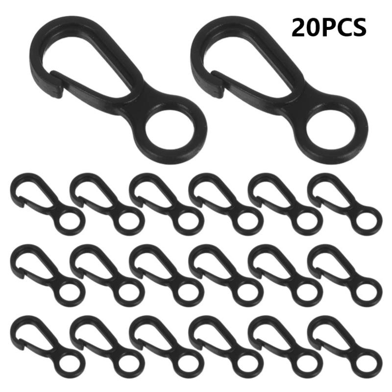 20Pcs Durable Black Plastic Sn - Outdoor Activities In Camping review and price