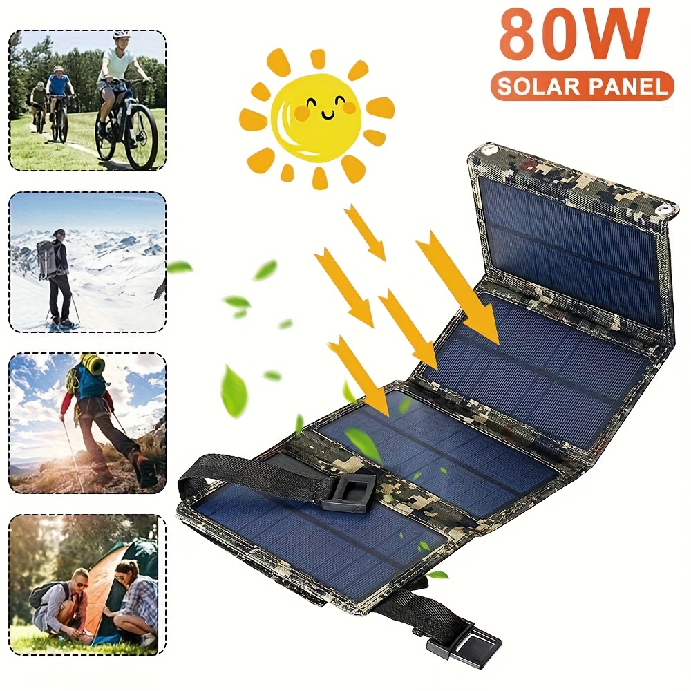 [Solar Panel] 80W Portable Fol - Outdoor Camp review and price