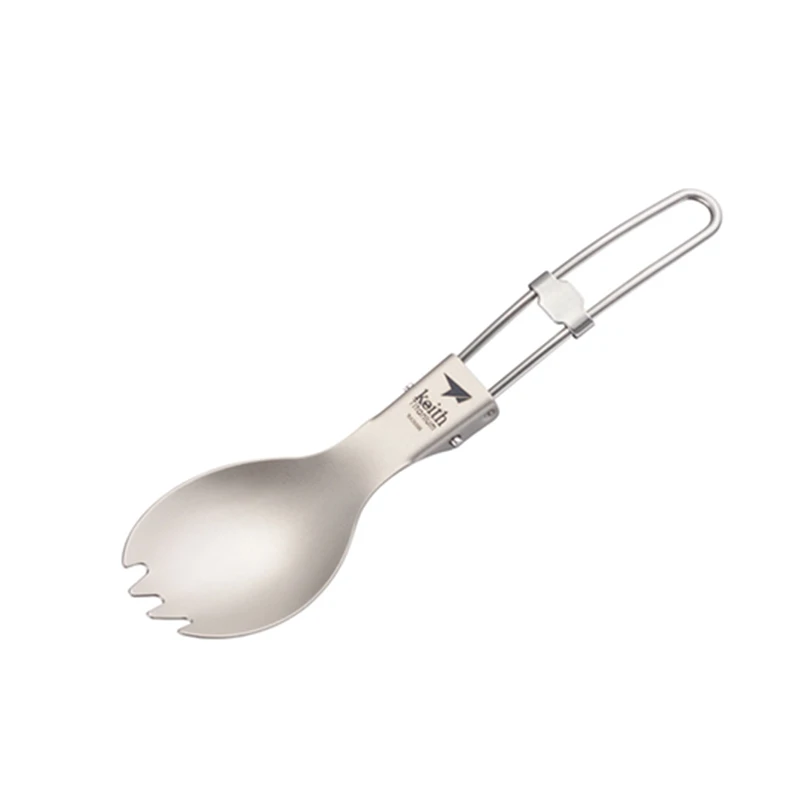 Keith Titanium Spork Foldable  - Outdoor Camping Dining Set review and price