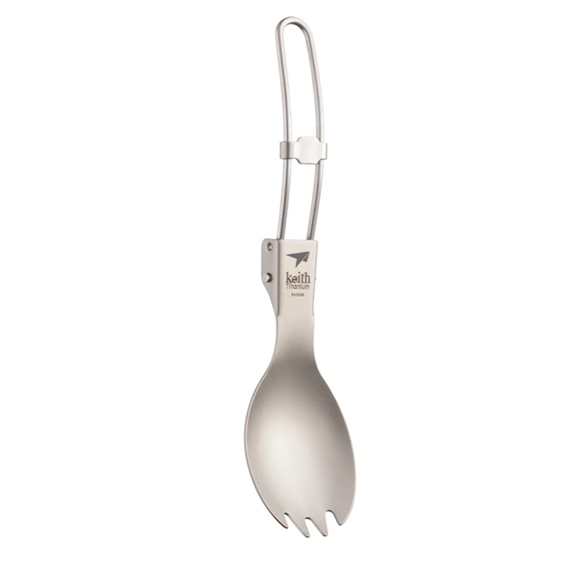 Keith Titanium Spork Foldable  - Outdoor Camping Dining Set review and price