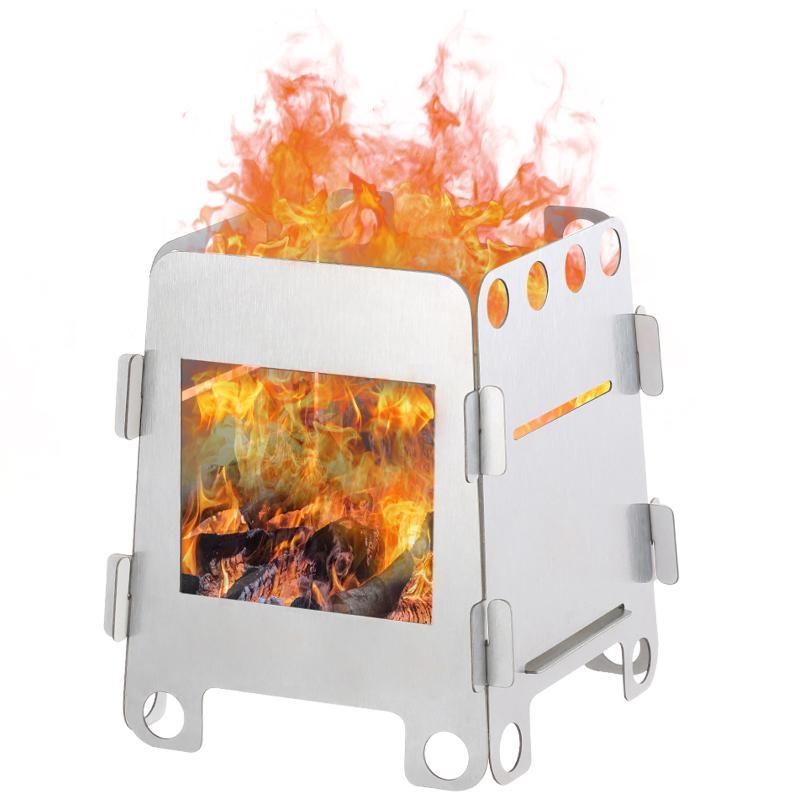 1 Set Lightweight Folding Camp - Outdoor Camping Wood Stove review and price