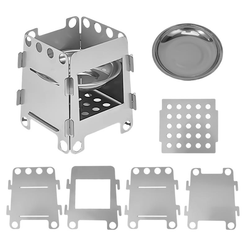 1 Set Lightweight Folding Camp - Outdoor Camping Wood Stove review and price