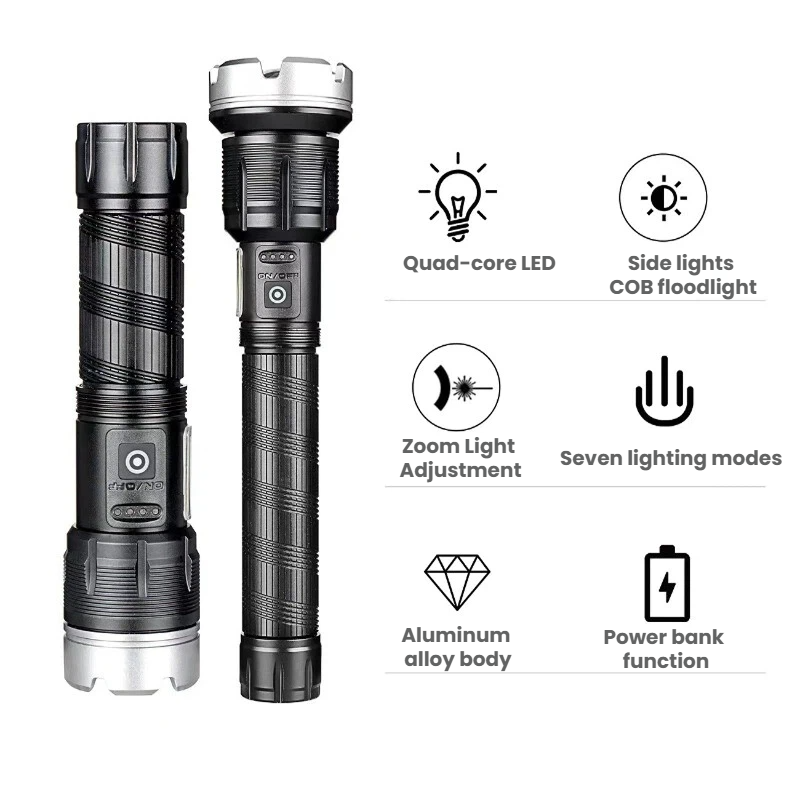 High-power LED Flashlight Tele - Outdoor Camping And Fishing review and price